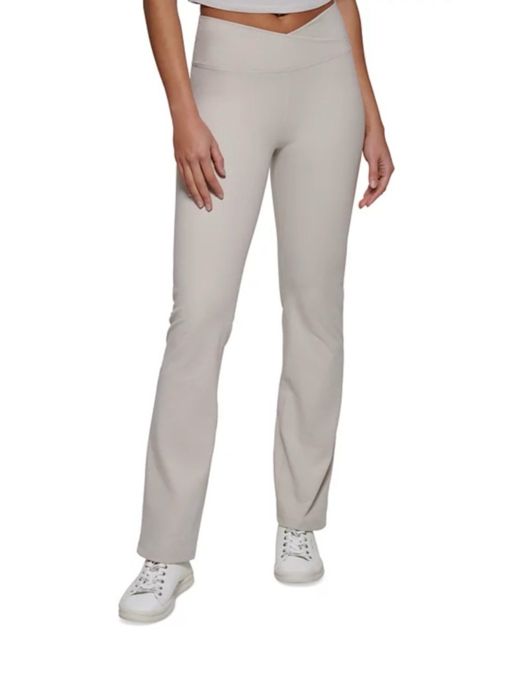 NWT Calvin Klein Crossover Waist Flare Leggings